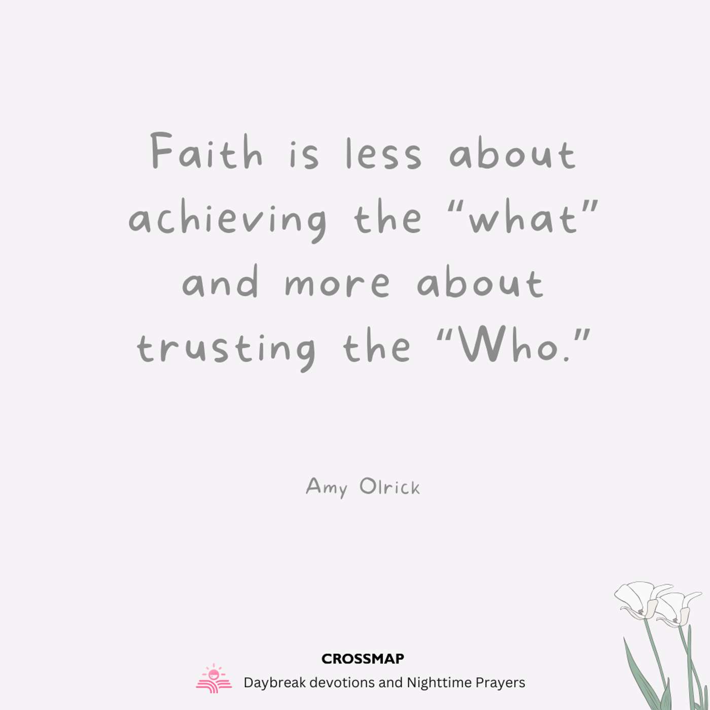 Seeds of Trust, Mountains of Faith
