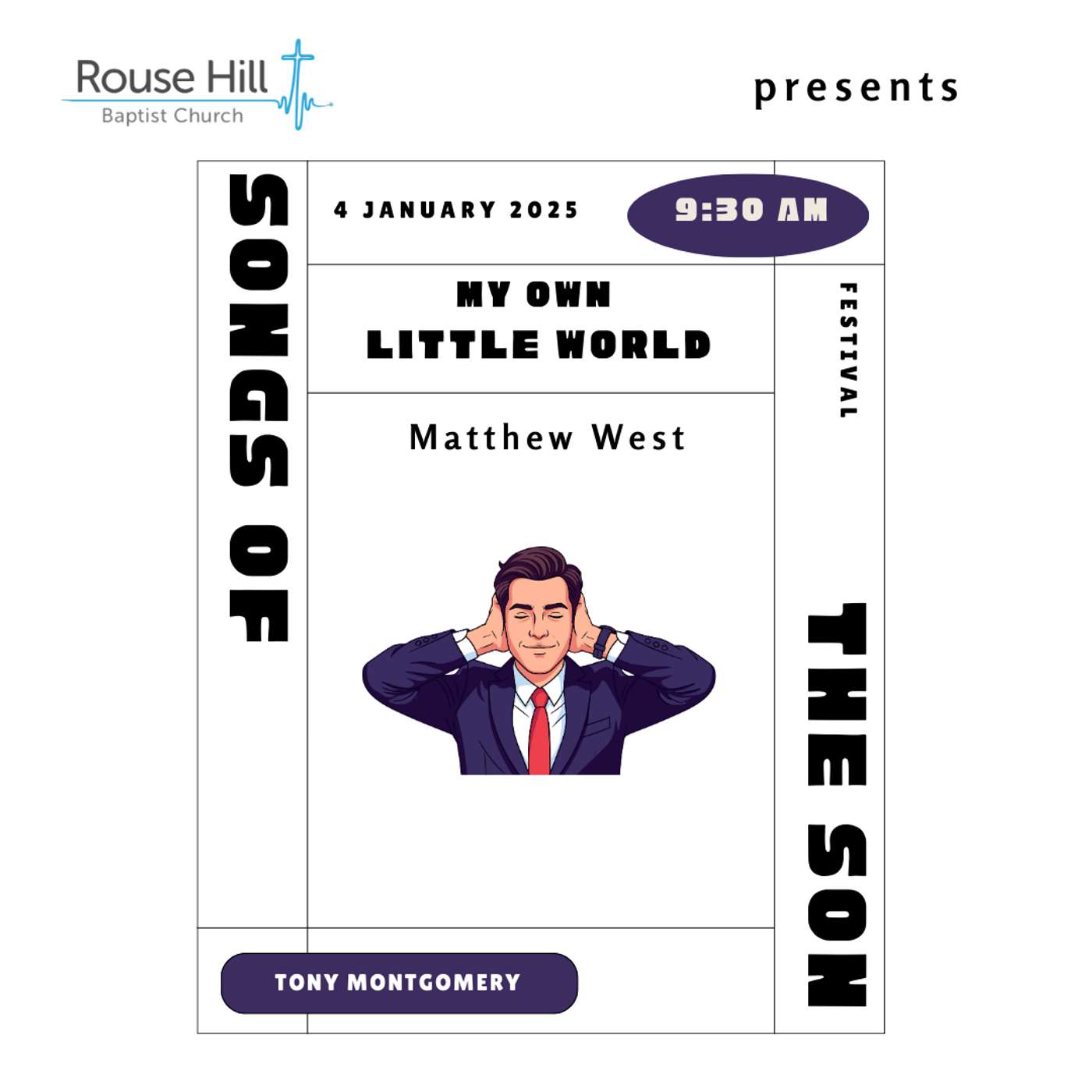 4th January - Songs Of The Son - My Own Little World - Tony Montgomery