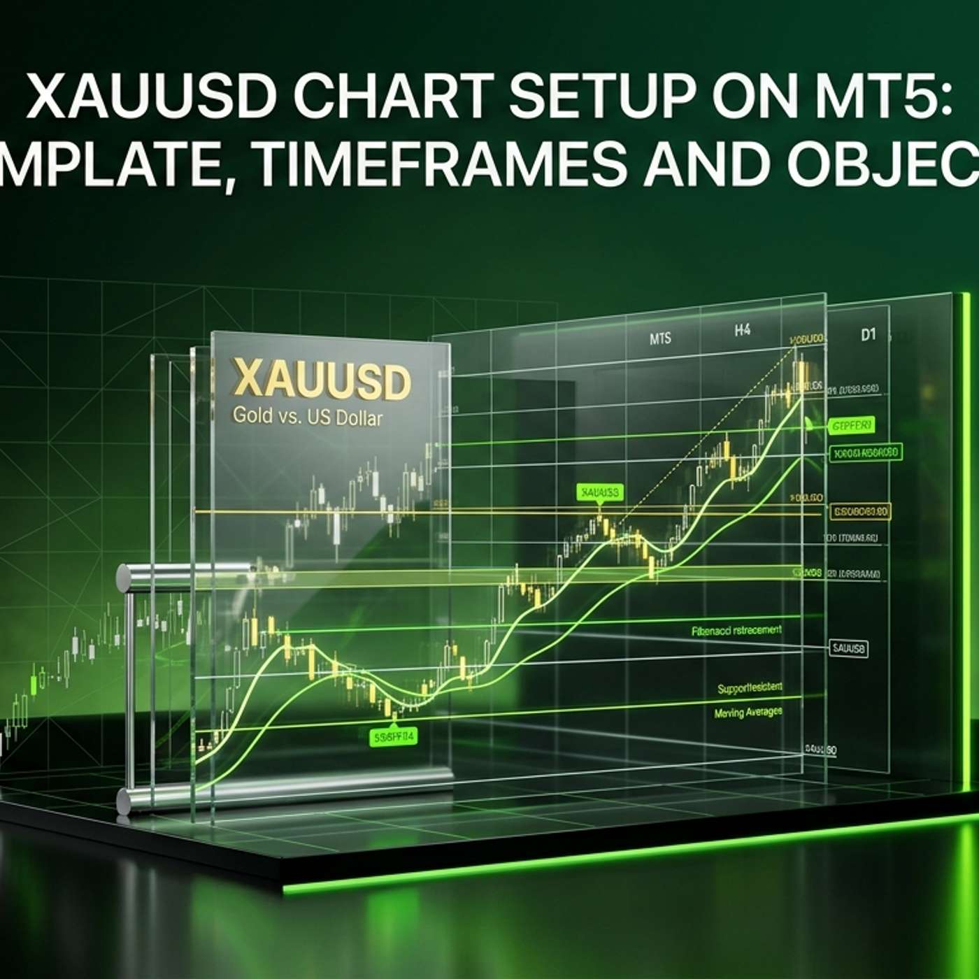 XAUUSD Chart Setup on MT5: Template, Timeframes and Objects