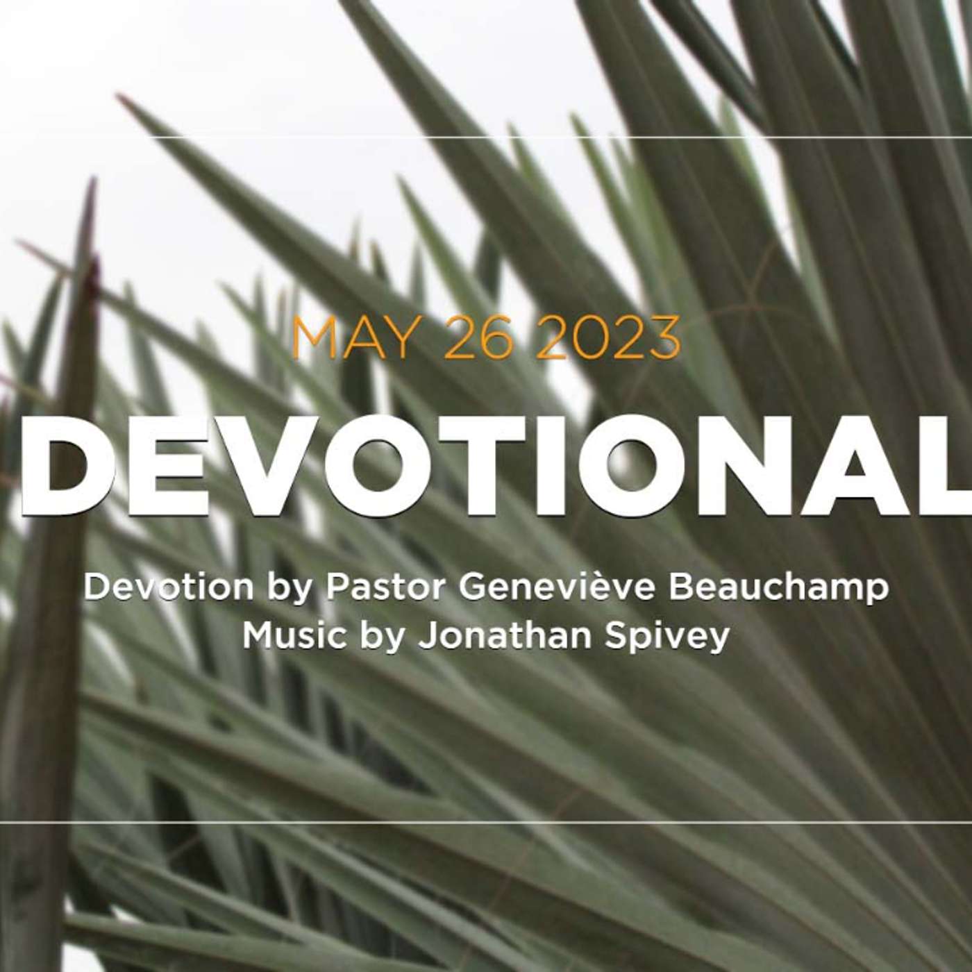 Devotion for May 26, 2023 with Pastor Genevieve Beauchamp episode artwork