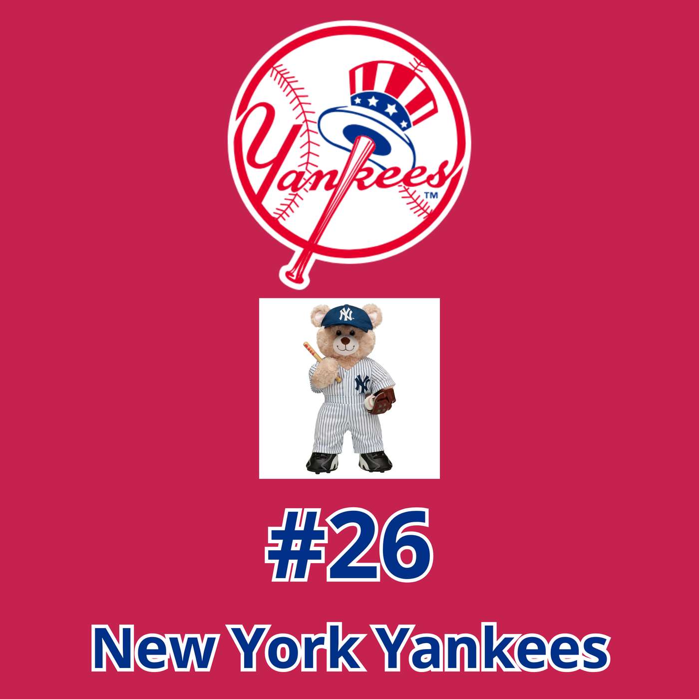 Saison 2026 - New York Yankees - Compte Plein #26 Saison 2026 - New York Yankees - Compte Plein #26