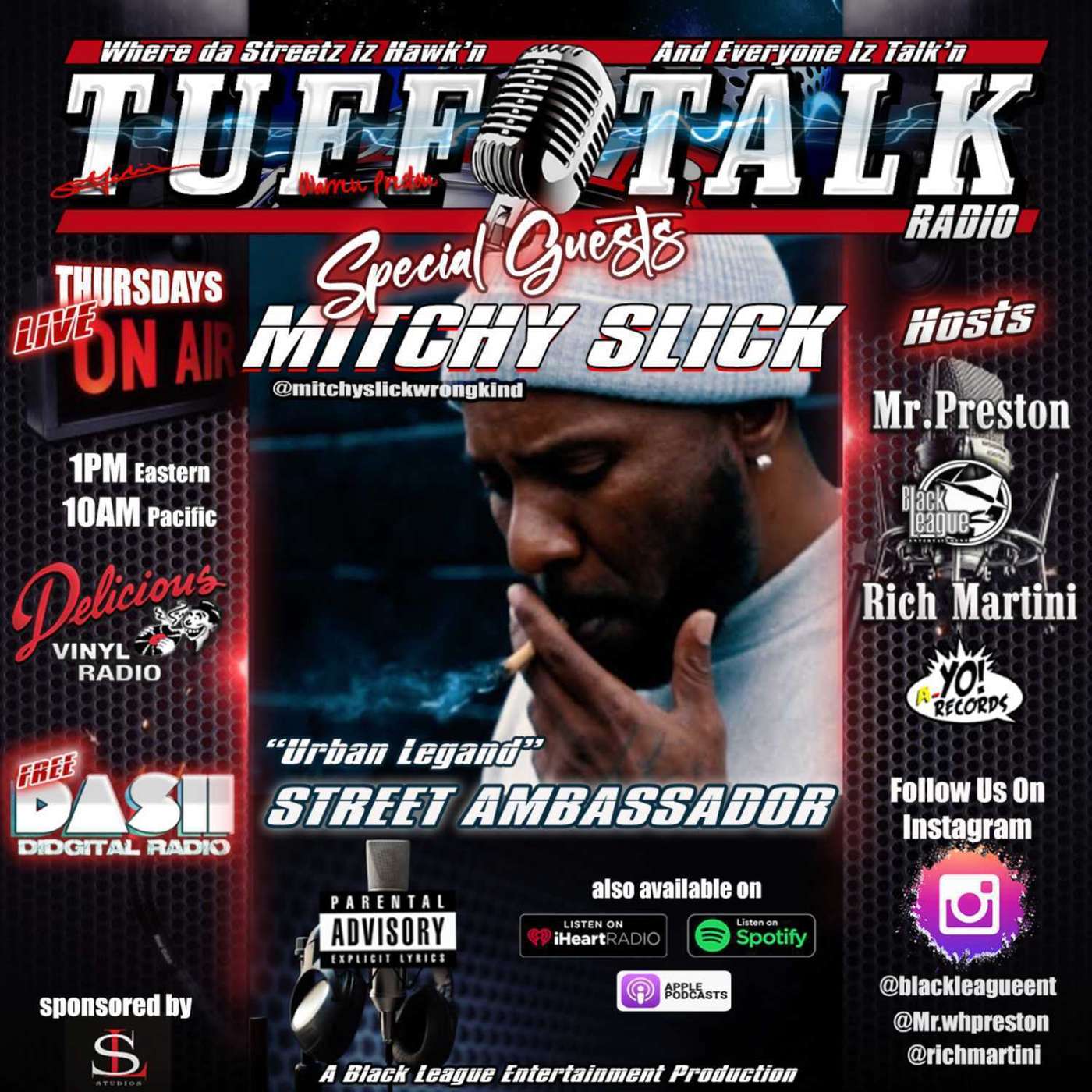 Tuff Talk Radio Special Guests Mitchy Slick episode artwork