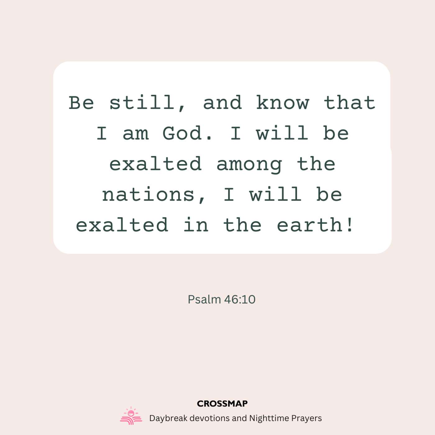 Be Still and Know God - A Nighttime Prayer