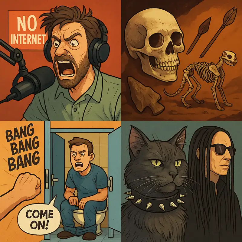 #0188 - When The Wi-Fi Dies, Out Come The Poop Stall Politics - 04/24/2025