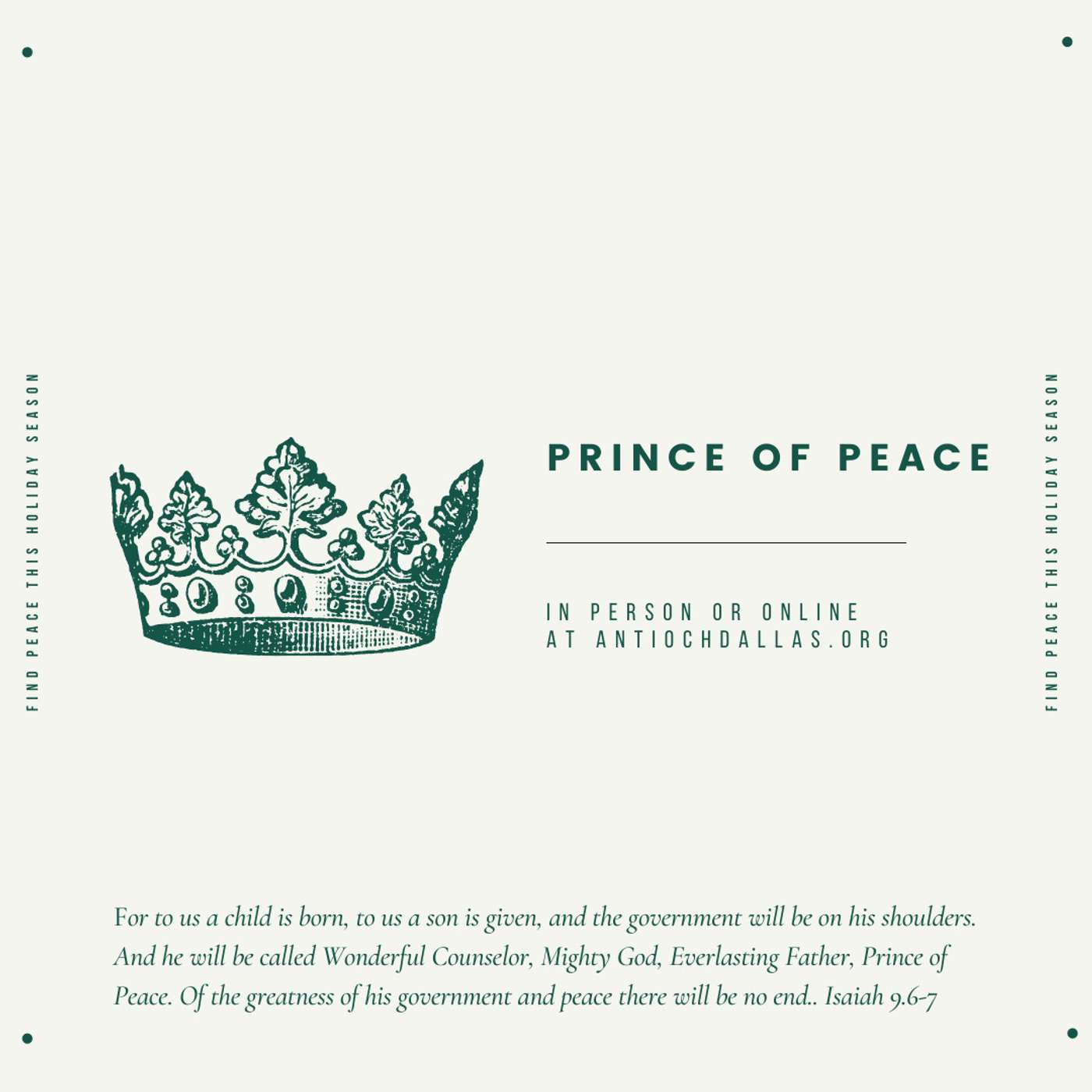 Unto Us a Child is Born || Prince of Peace || November 15th, 2020 episode artwork