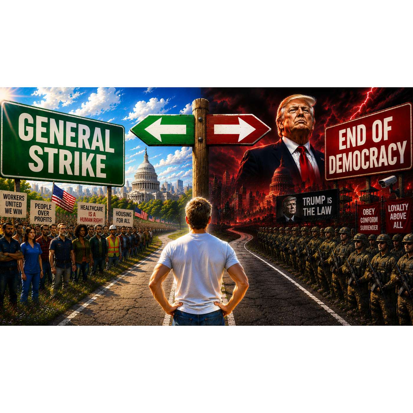 America What's it Going to be - Excuses or STOP Fascist Trump? episode artwork