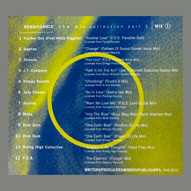 John Digweed. ‎Renaissance: The Mix Collection Part 2 CD1 (1995)