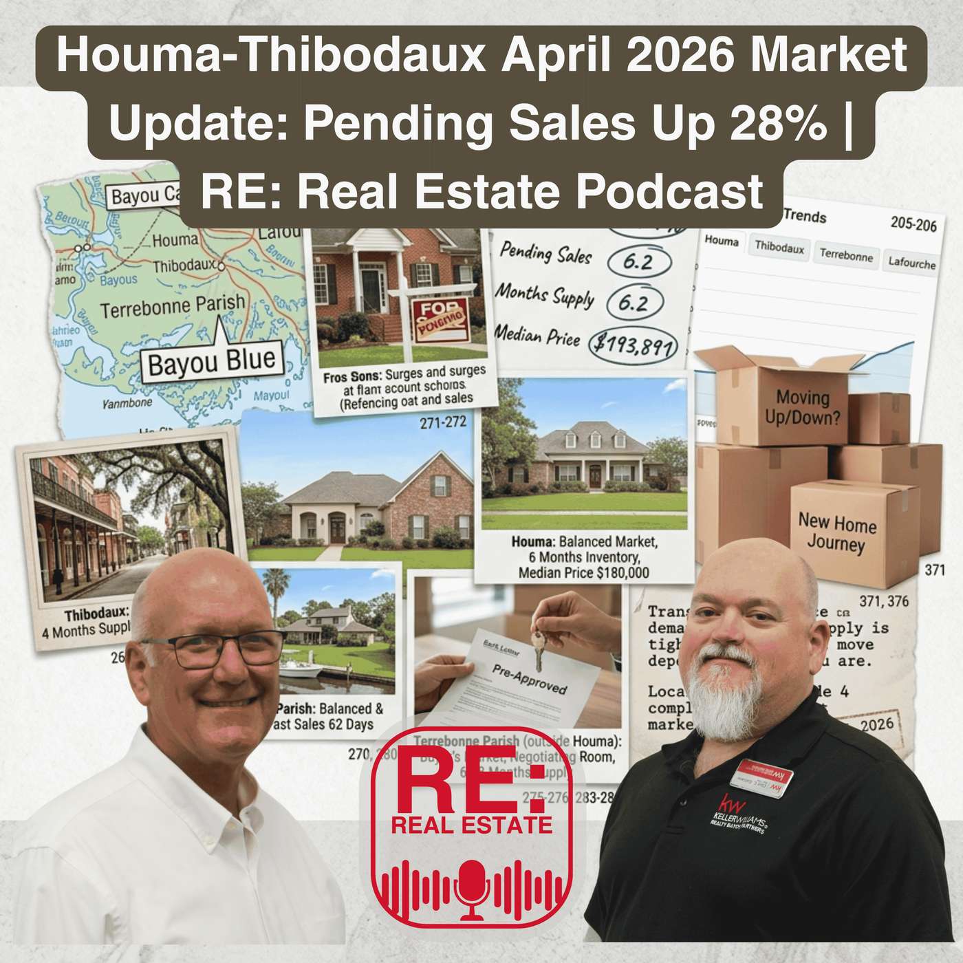 Houma-Thibodaux April 2026 Market Update: Pending Sales Up 28% | RE: Real Estate Podcast episode artwork