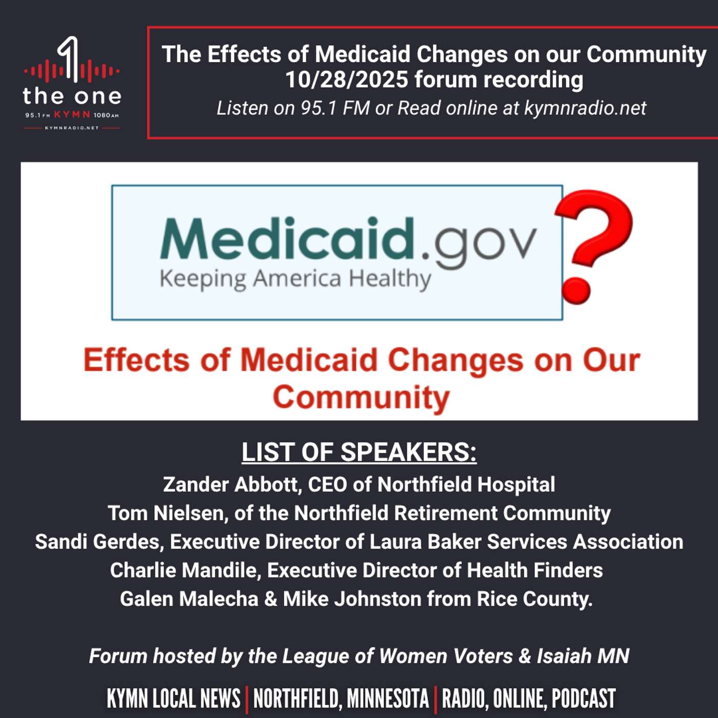 The Effect of Medicaid Changes on Our Community Forum Recording on 10.28.2025 episode artwork