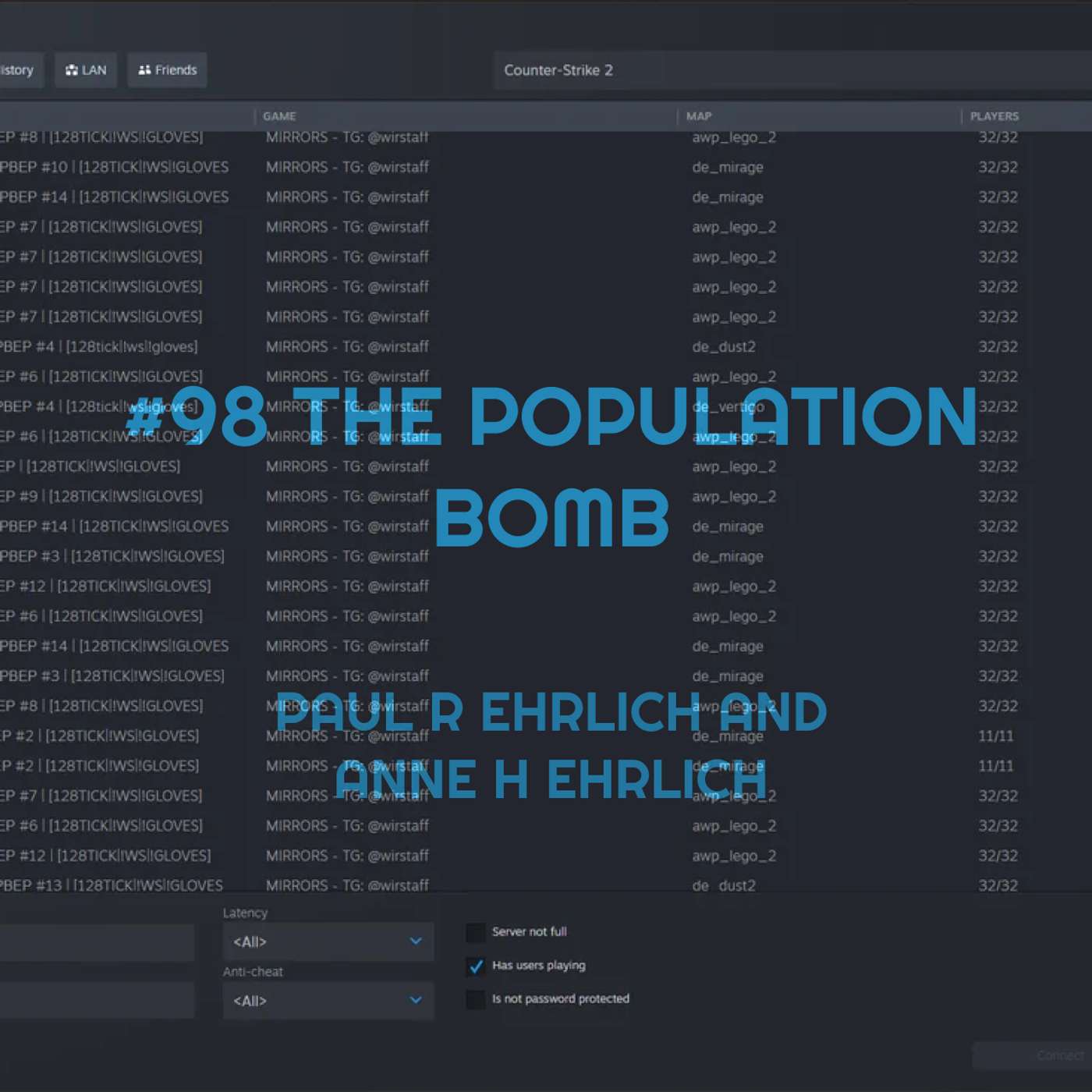 #98 The Population Bomb - Paul R Ehrlich and Anne H Ehrlich
