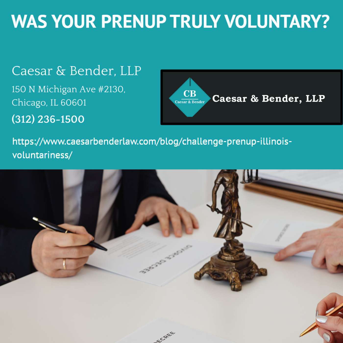 How Do Illinois Courts Decide Whether a Prenup Was Signed Voluntarily? - Caesar & Bender, LLP episode artwork