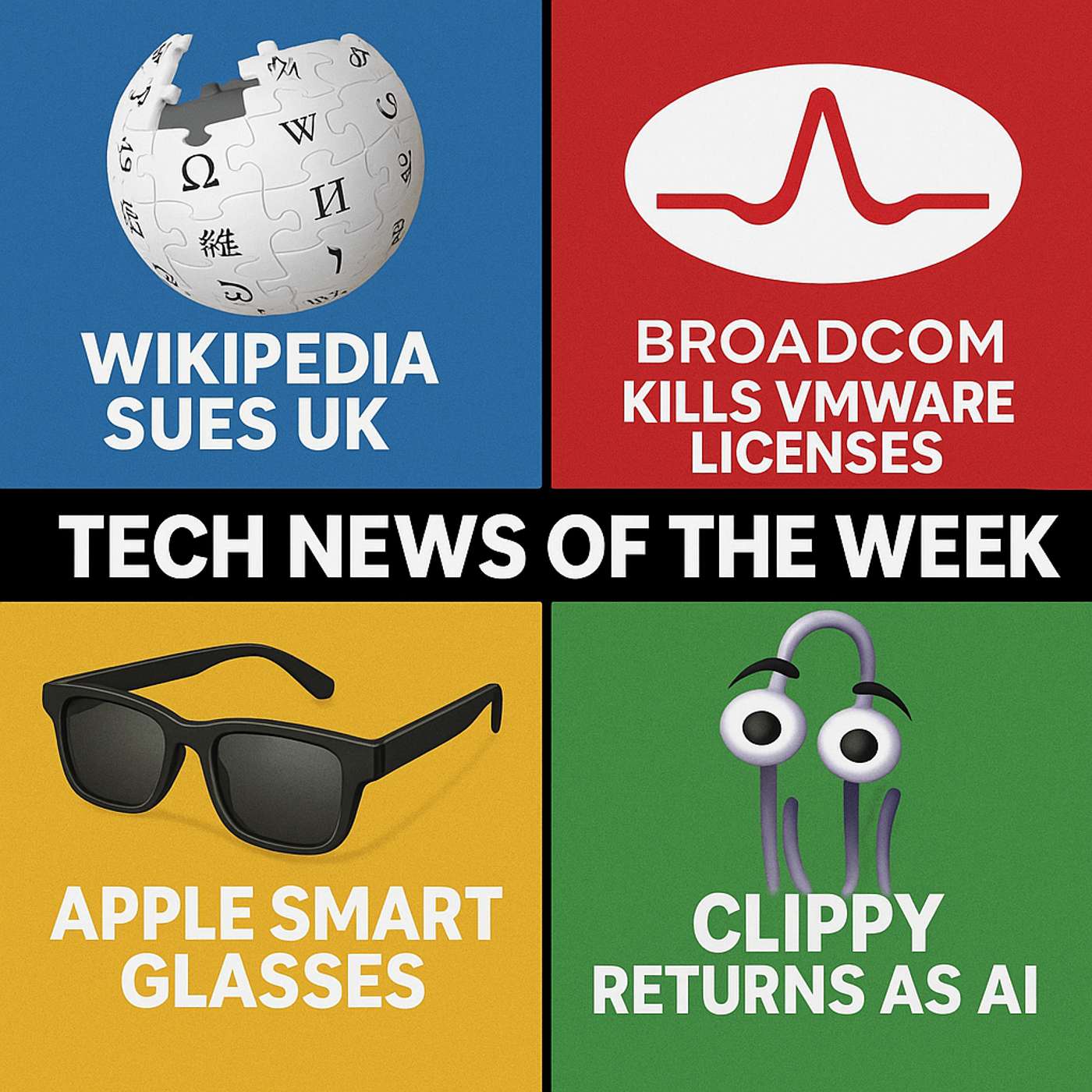Apple’s Smart Glasses Chips & Clippy's AI Comeback | Tech News of the Week Apple’s Smart Glasses Chips & Clippy's AI Comeback | Tech News of the Week