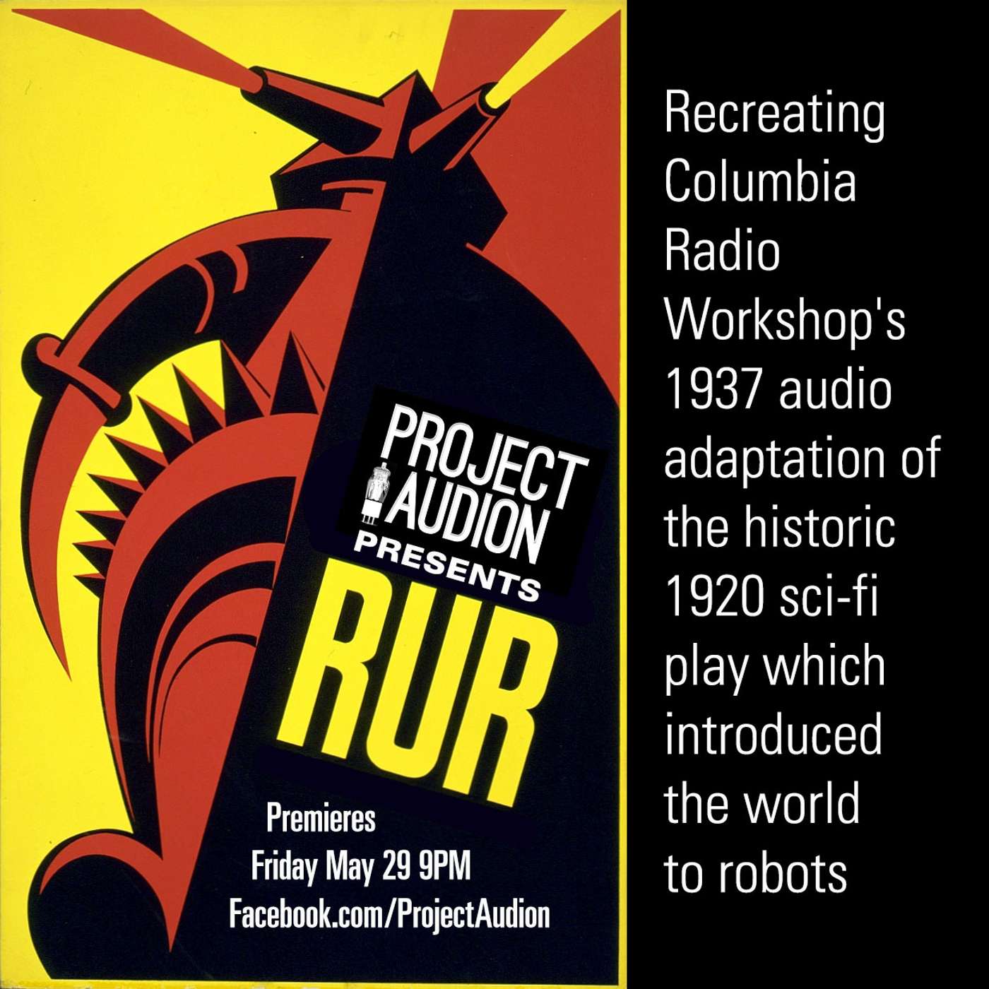 Project Audion Episode 3: Columbia Workshop's 1937 production of "R.U.R." episode artwork