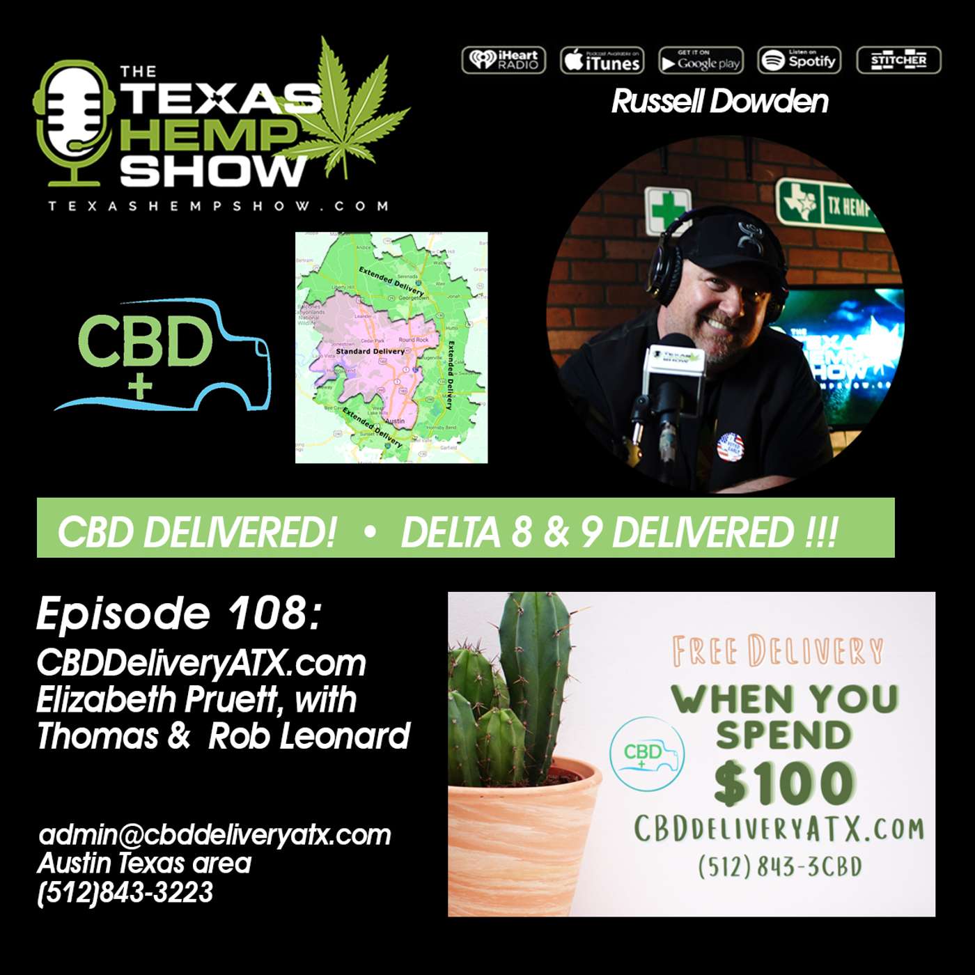 Episode # 108 - CBD DELIVERY ATX episode artwork