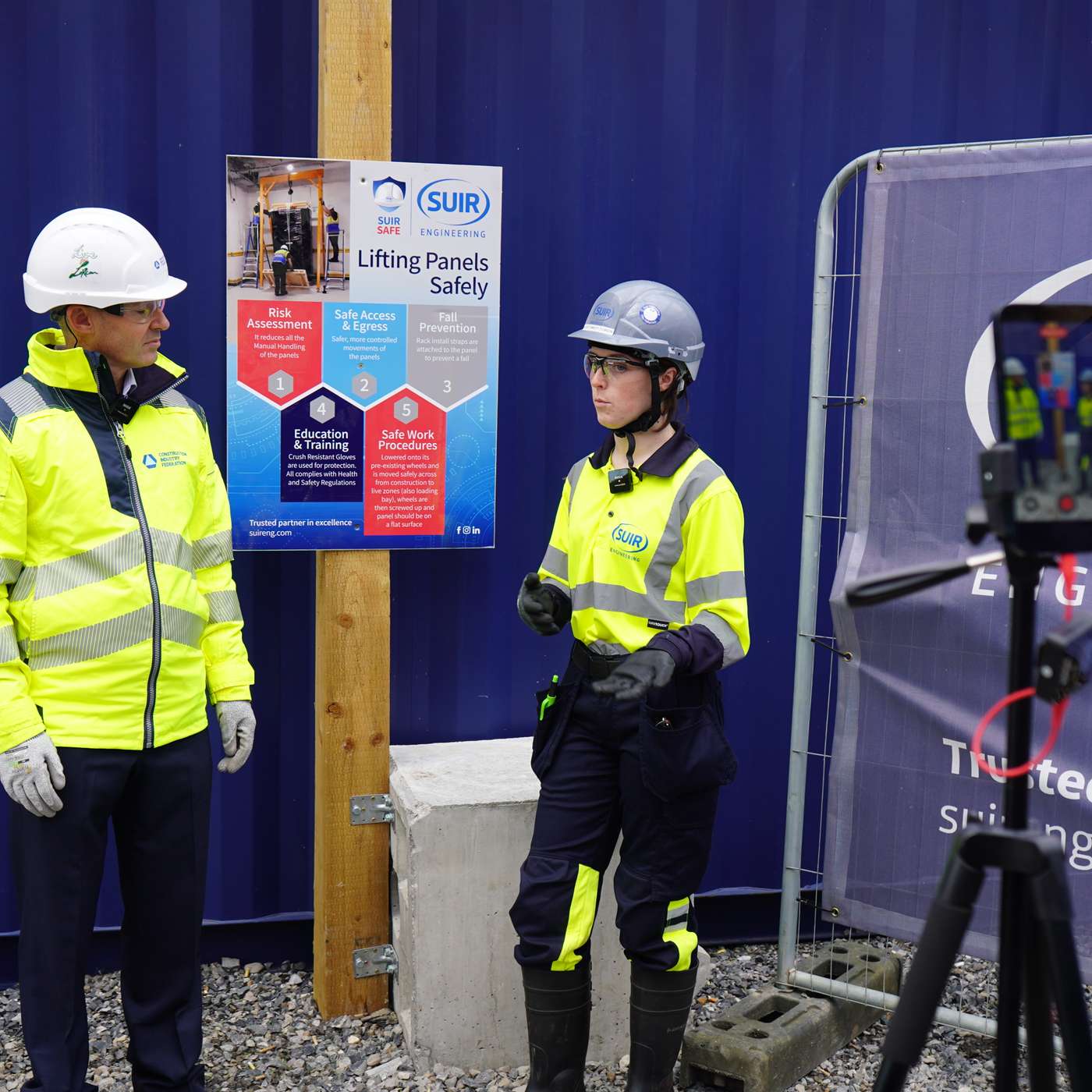 CIF Safety Team on site with Suir Engineering in advance of #CIFSafety26 CIF Safety Team on site with Suir Engineering in advance of #CIFSafety26