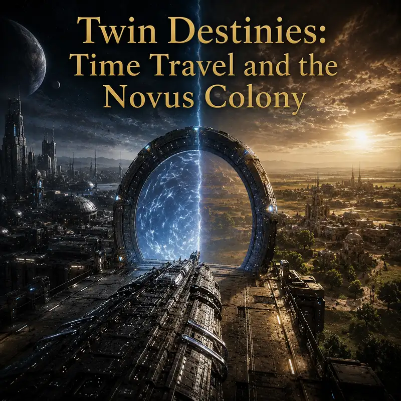 Twin Destinies: Time Travel and the Novus Colony