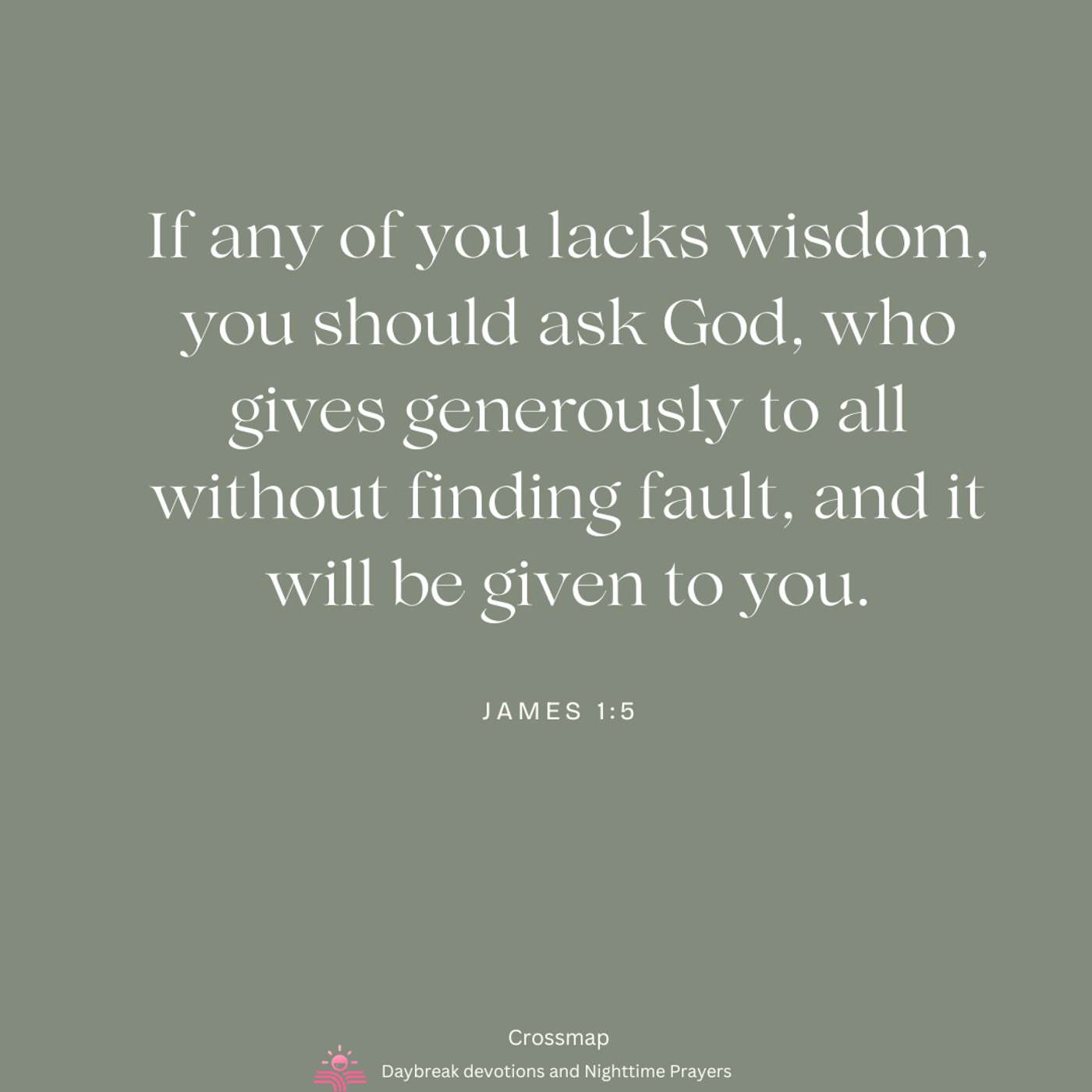 The Generosity of God's Wisdom - A Nighttime Prayer