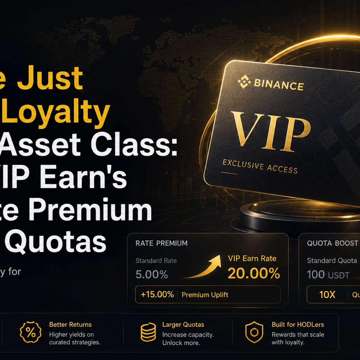 Binance Just Turned Loyalty Into an Asset Class: Inside VIP Earn's 20% Rate Premium and 10x Quotas