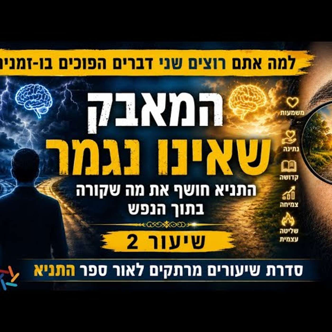 הסיבה האמיתית שאתם נמשכים לשני כיוונים מנוגדים | התניא חושף את מה שקורה בתוך הנפש | שיעור 2 episode artwork