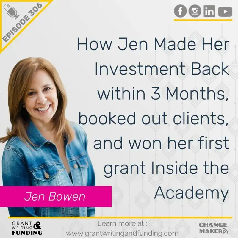 How Jen Made Her Investment Back within 3 Months and won her first grant Inside the Academy