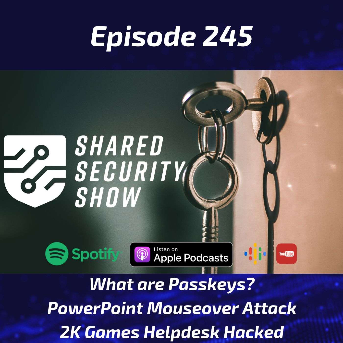 What are Passkeys, PowerPoint Mouseover Attack, 2K Games Support Hacked episode artwork