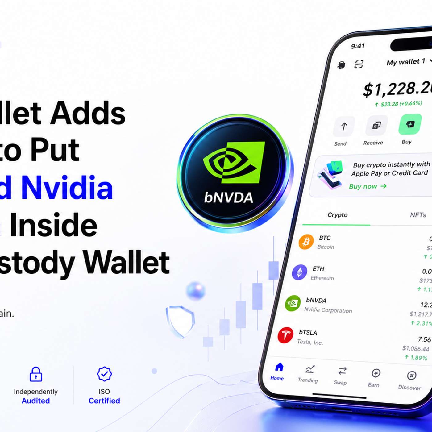 Trust Wallet Adds bStocks to Put Tokenized Nvidia and Tesla Inside a Self-Custody Wallet
