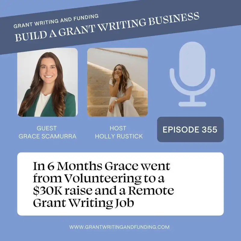 In 6 Months Grace went from Volunteering to a $30K raise and a Remote Grant Writing Job