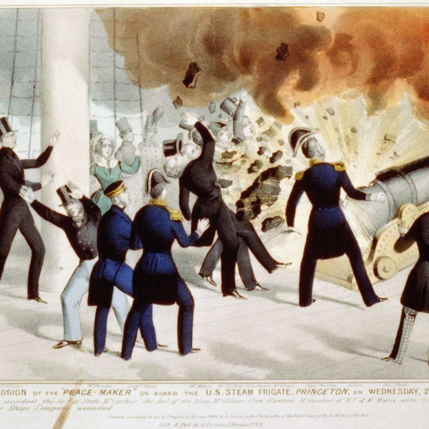 President Tyler, USS Princeton (1843), and the Peacemaker Explosion episode artwork