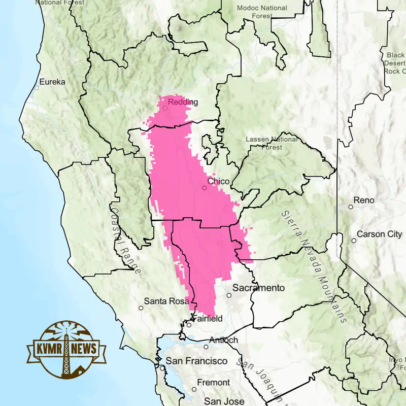 Red Flag Warning Issued For Sacramento Valley