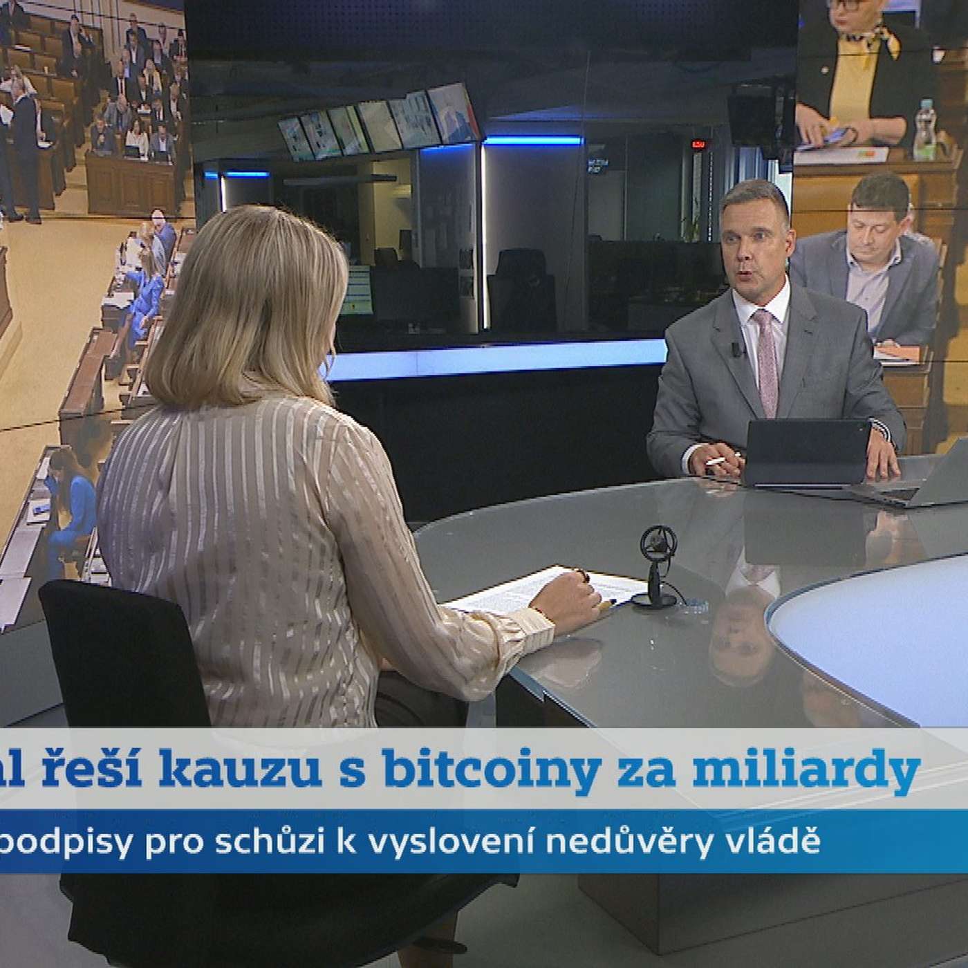 Co přinesl týden v politice: opozice chce pád vlády, bitcoinová kauza ohrožuje schvalování zákonů, priority kandidátky na ministryni spravedlnosti (6. 6. 2025)