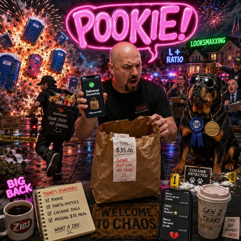 #0389 - Pookie, Porta-Potties, Cocaine Dogs, And A Missing $35 Meal - 07/08/2026