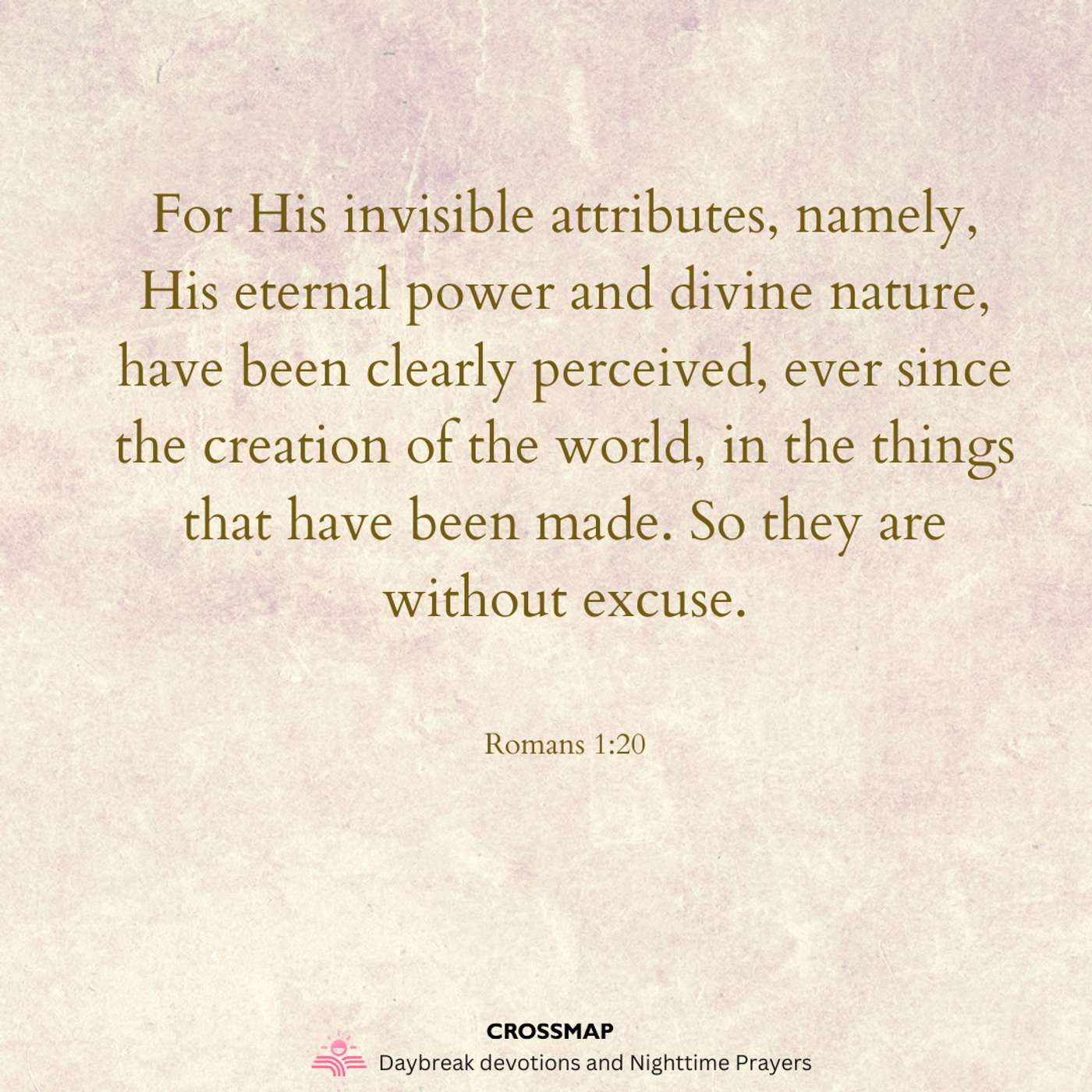 God's Eternal Power and Divine Nature - Nighttime Prayer