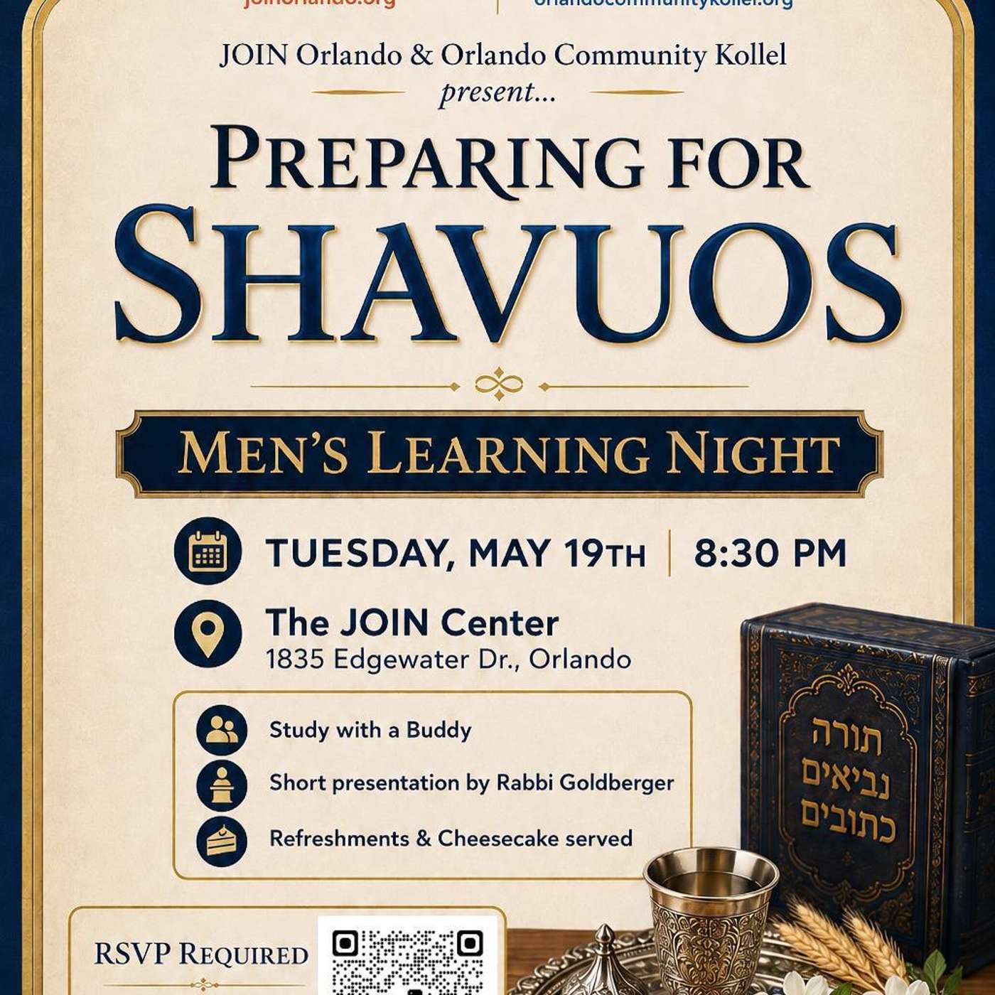 Rabbi Kassorla Kollel - Join Shavuos Event episode artwork