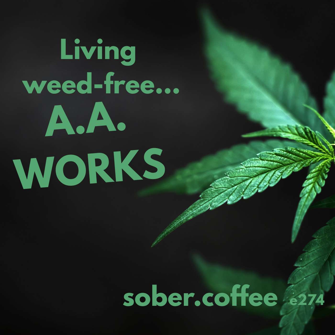 Living weed-free. AA works episode artwork