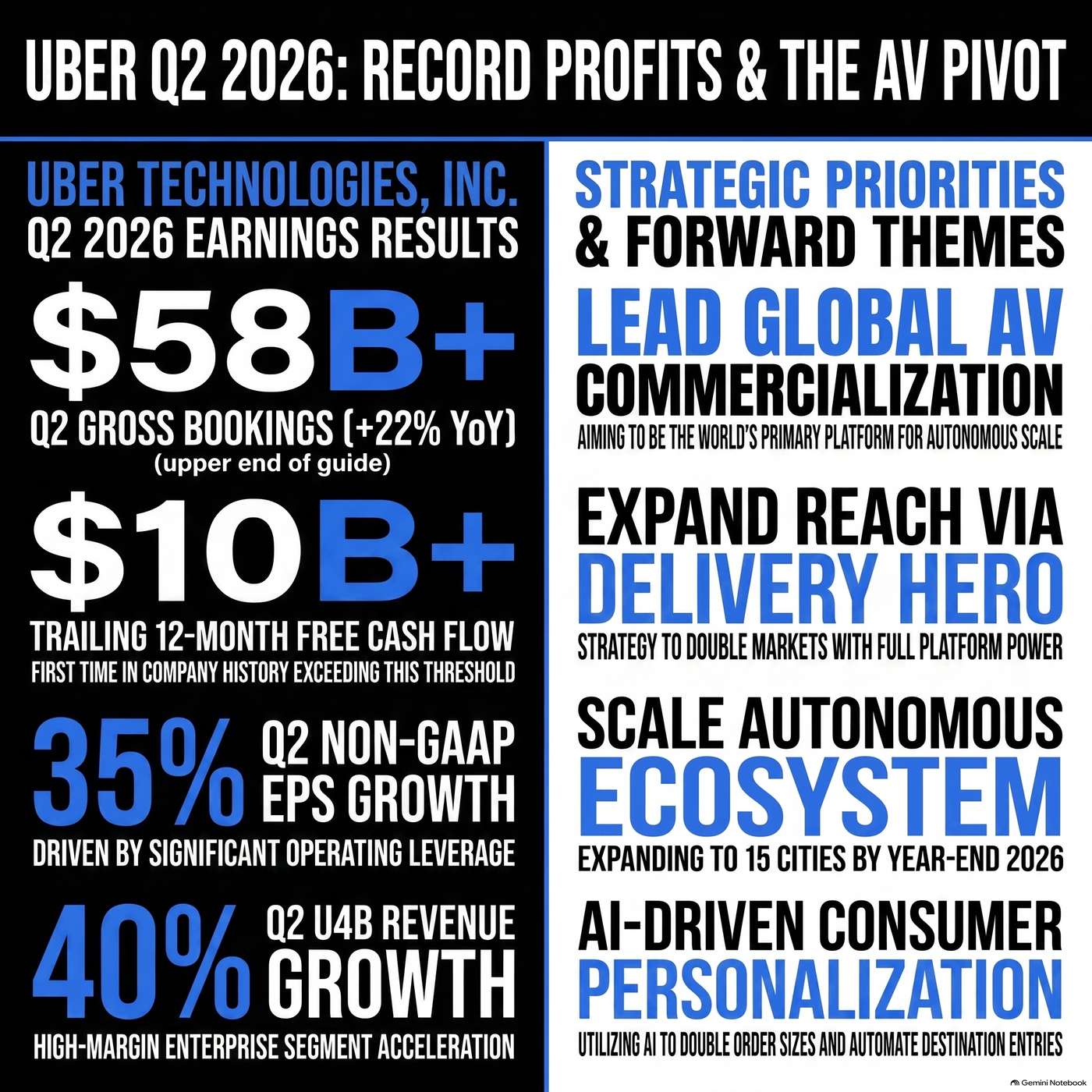 Uber Technologies, Inc. (UBER) Announced Q2 2026 Earnings on August 5, 2026, Reporting "non-GAAP EPS growing 35% year-over-year" artwork