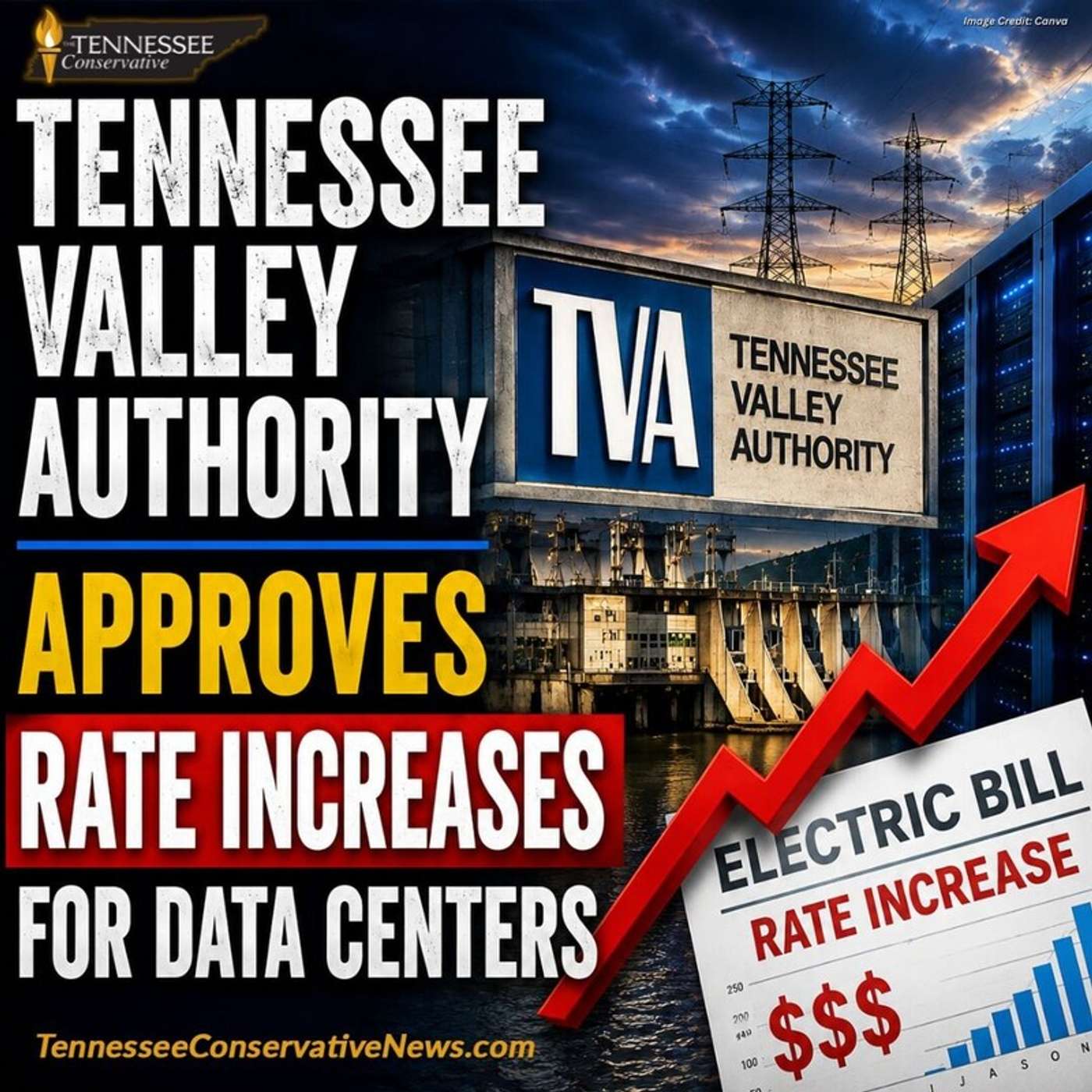 Tennessee Valley Authority Approves Rate Increases For Data Centers