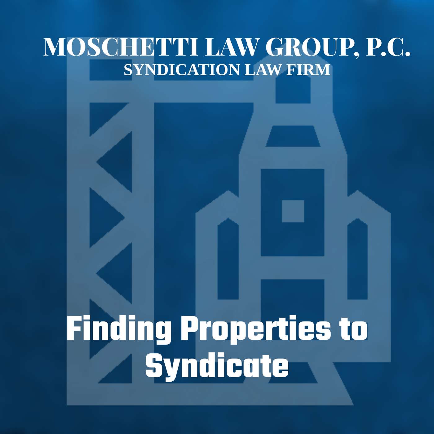 Syndication Law & The Private Placement Memorandum Attorney