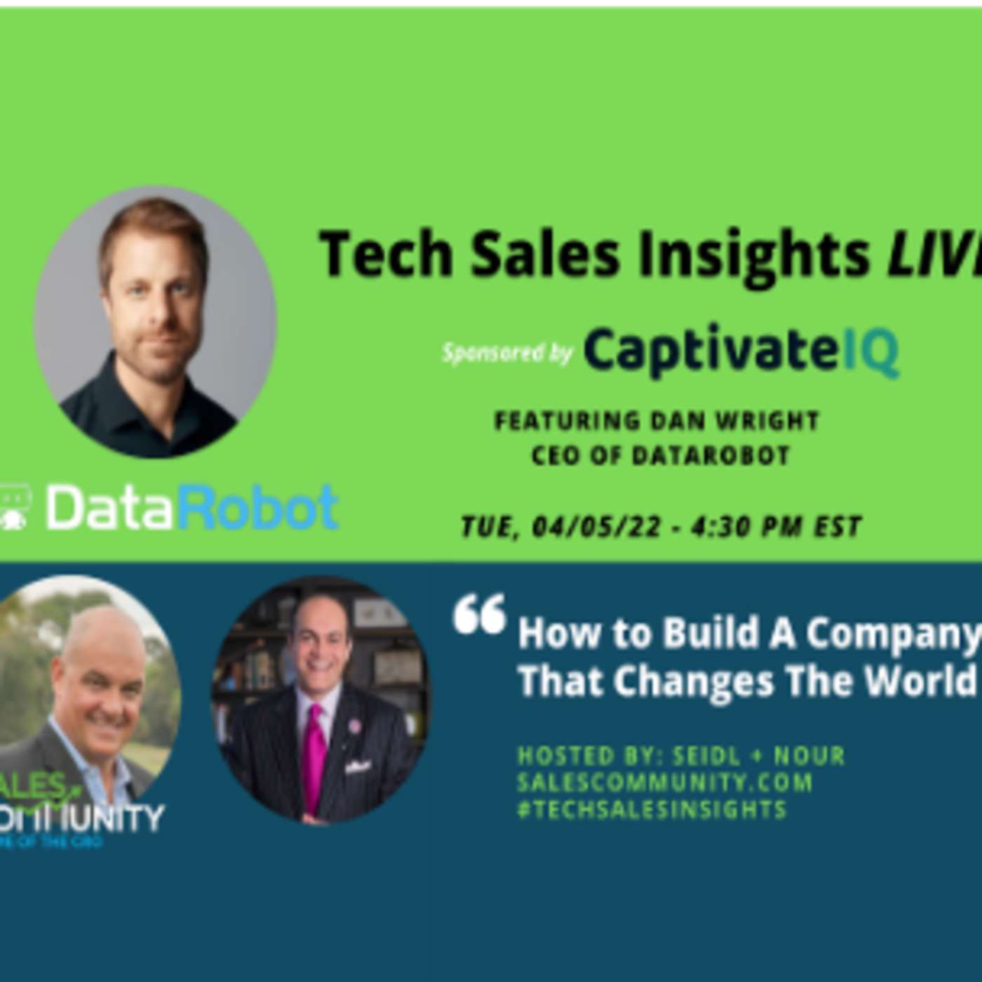 E72 - How To Build A Company That Changes The World with Dan Wright