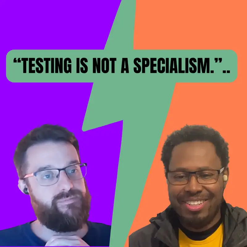 “Testing isn't a specialism"? You keep using that word…