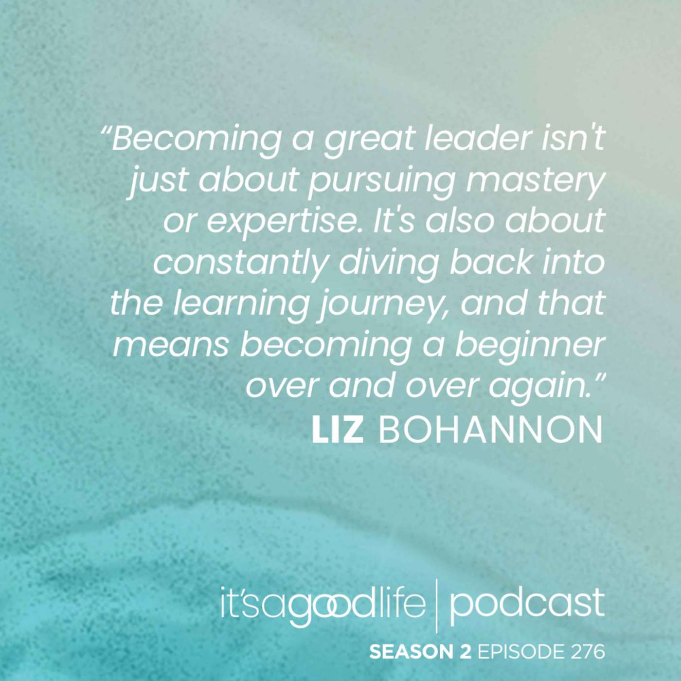 S2E276 Beginner's Pluck with Liz Bohannon