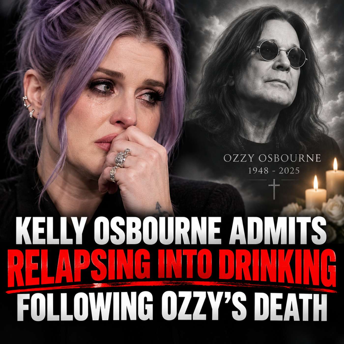 Kelly Osbourne Admits Relapsing into Drinking Following Ozzy’s Death
