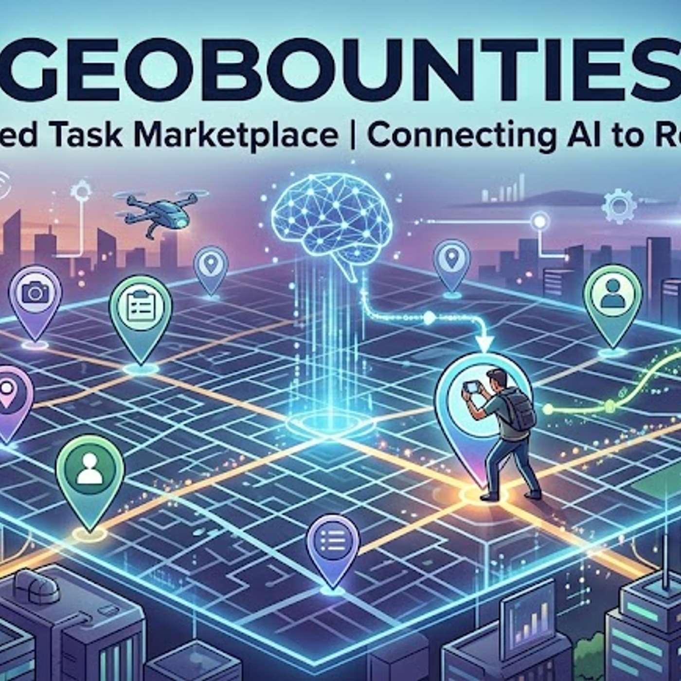 GeoBounties Earns a 75.61 Proof of Usefulness Score by Building a Location-Based Task Marketplace Connecting AI to Real-World Physical Actions