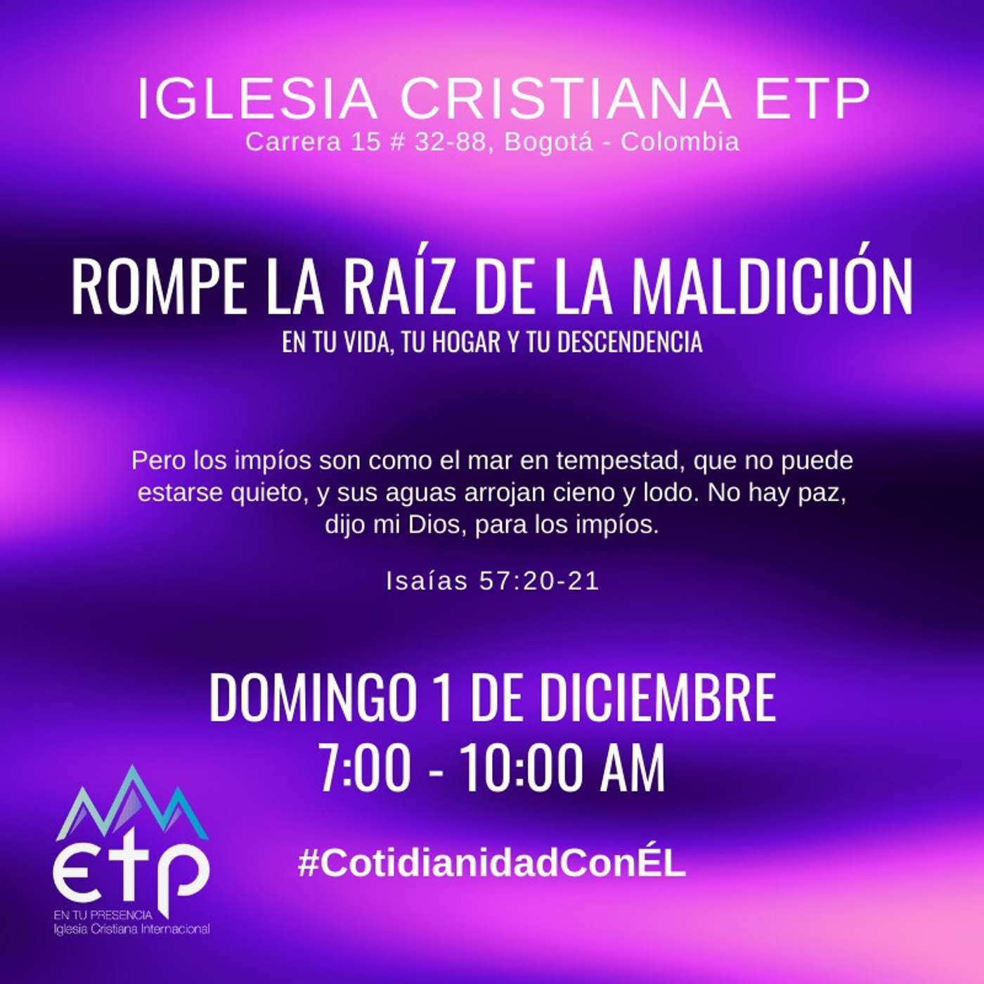 Charlas Iglesia ETP | Pastores Luis Salas y Jeannette Noguera, Iglesia ETP