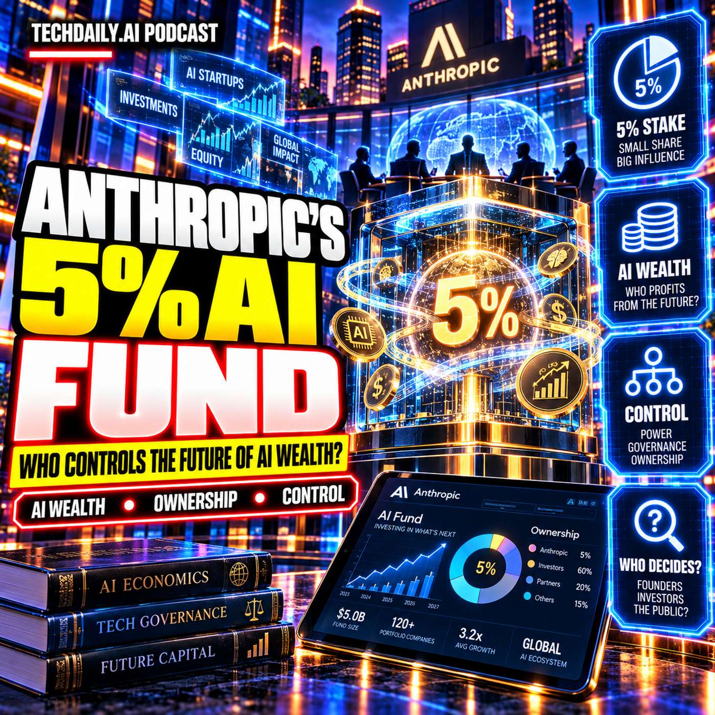 Anthropic's 5% AI Fund: Who Controls the Future of AI Wealth? episode artwork