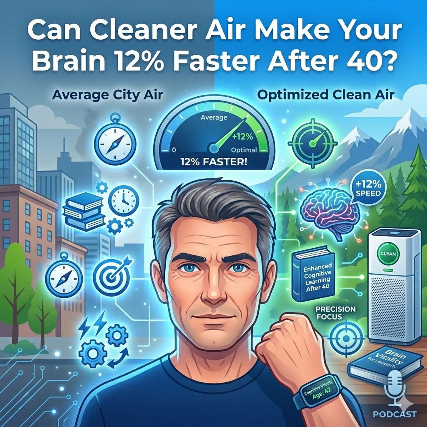 Can Cleaner Air Make Your Brain 12% Faster After 40? episode artwork