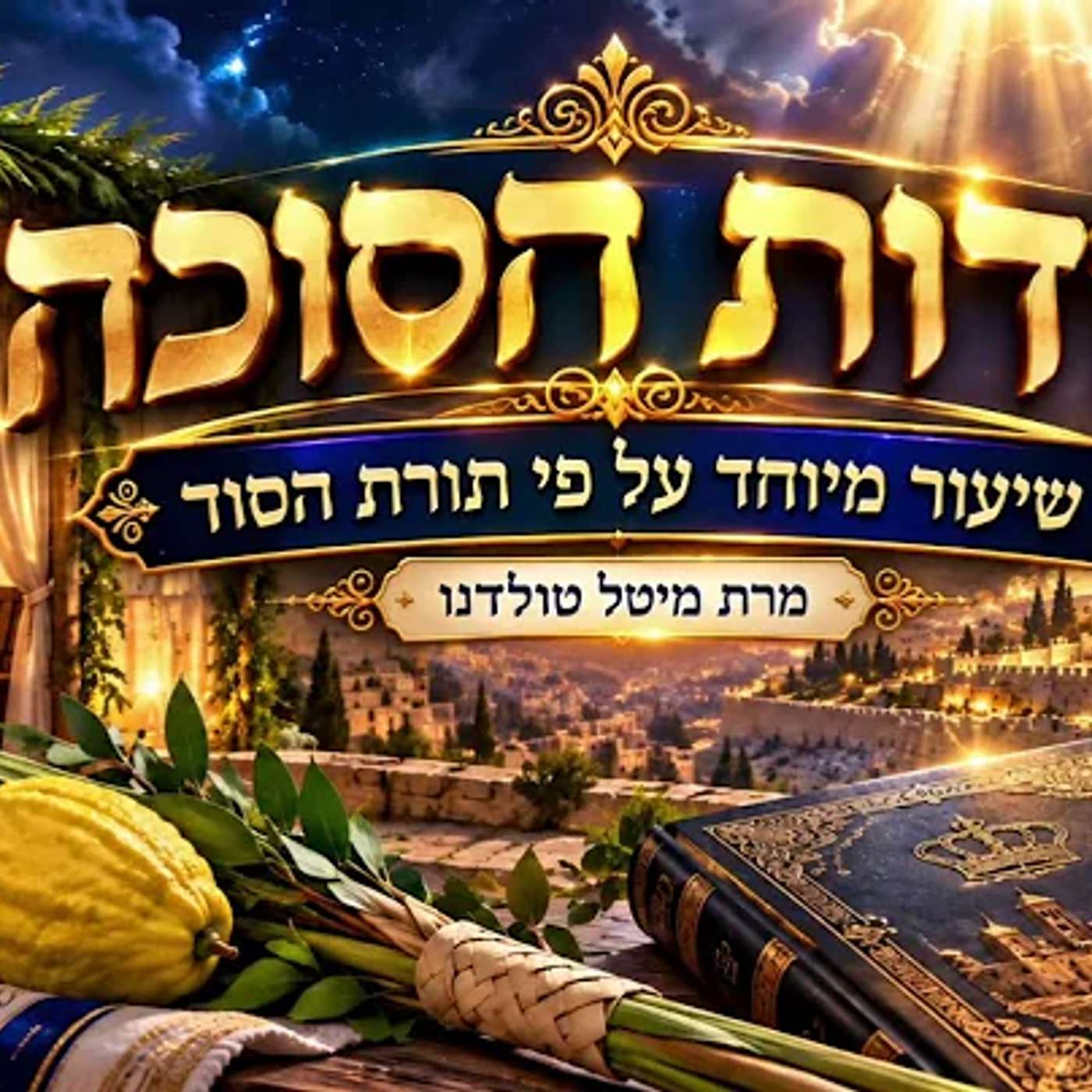 שיעור מרתק סודות חג סוכות ע"פ תורת הסוד - מרת מיטל טולדנו