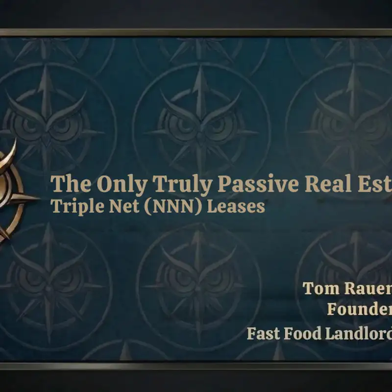 The Only Truly Passive Real Estate Asset: Triple Net (NNN) Leases
