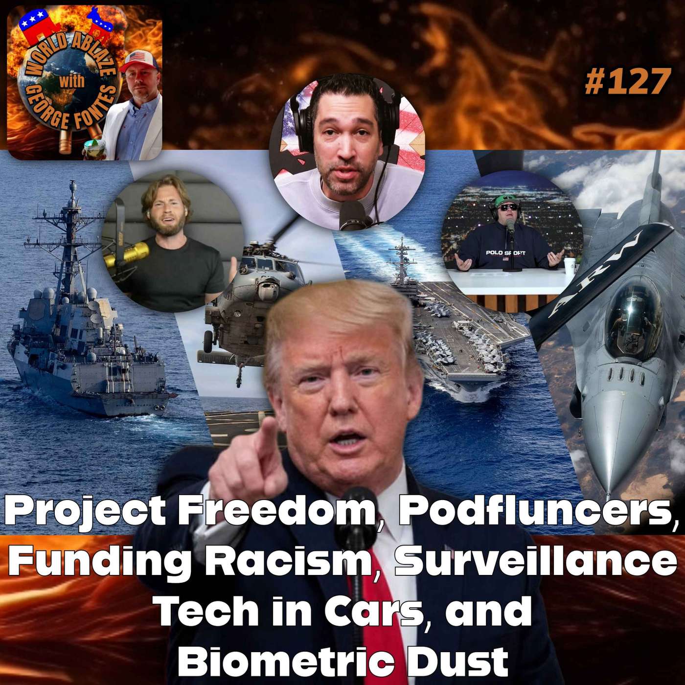 Project Freedom, Podfluncers, SPLC Funds Racism, Surveillance Tech in Cars, and  Biometric Dust episode artwork