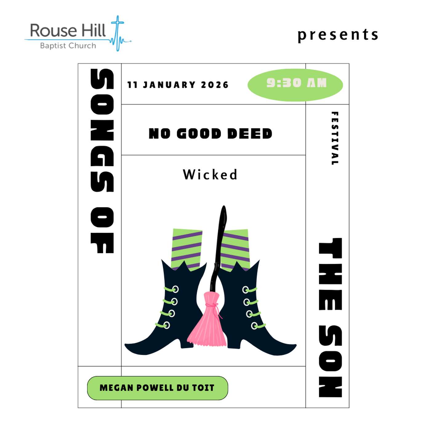 11th January - Songs of the Son - No Good Deed - Megan Powell du Toit