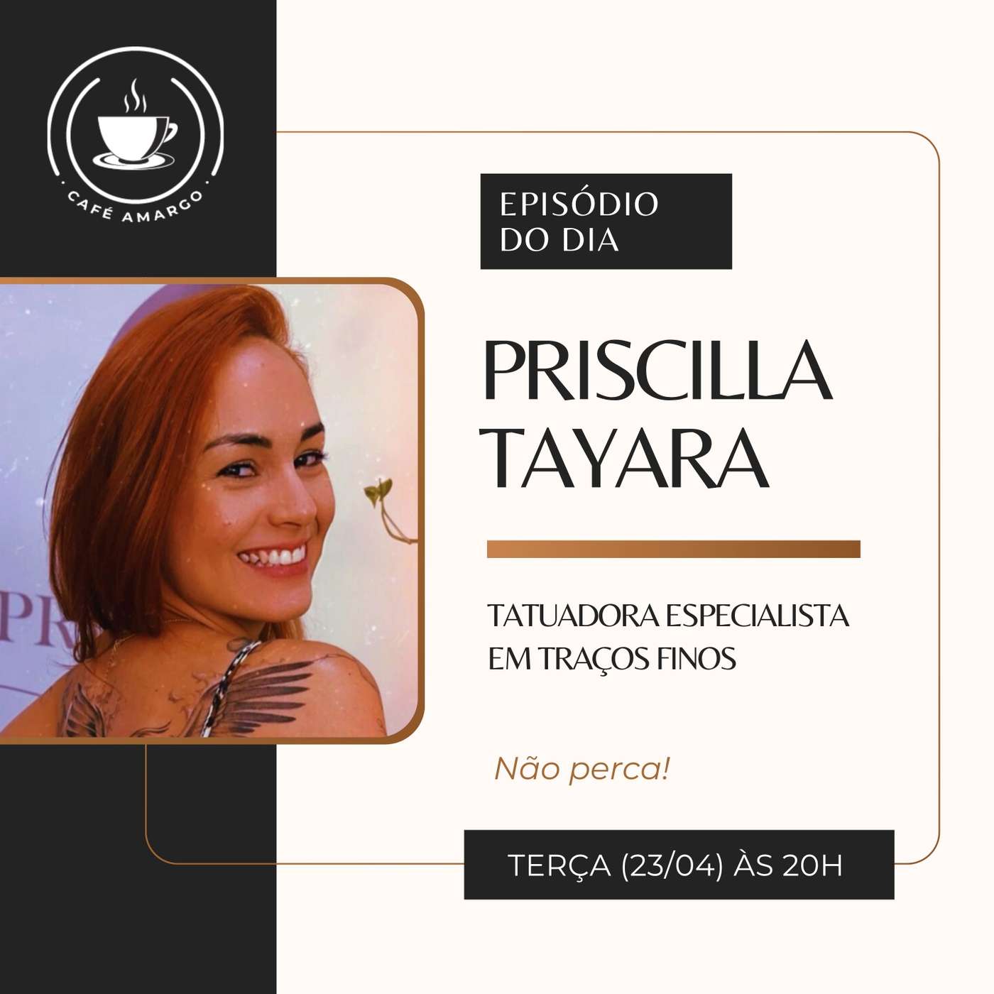 Entrevista #32 | Tatuagens traços finos com Priscilla Tayara 🎨 episode artwork